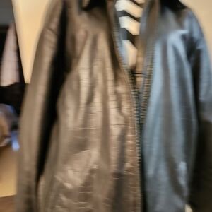 GAP Men's Black Lightweight 100 % Leather Jacket